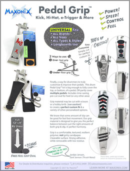Maxonix® Pedal Grip™ brochure page